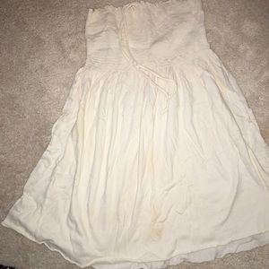 Cream colored beach cover up